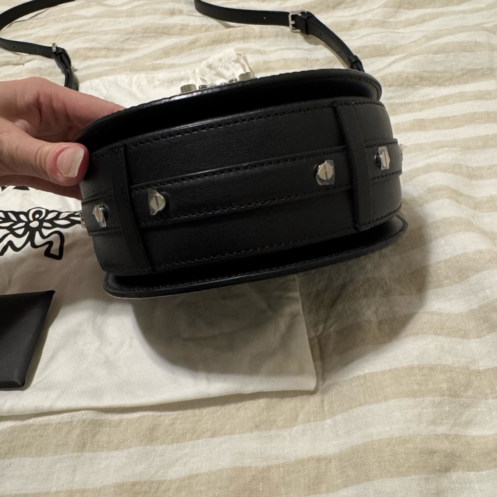 MCM (Black Visetos Patricia Mini Shoulder Bag) - Picture 4 of 14